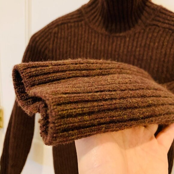 J.Crew Women's 100% Merino Wool Thick Heavyweight Turtle Neck Sweater - Picture 4 of 12